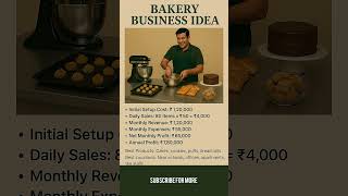 Bakery business idea | low investment | high profit |