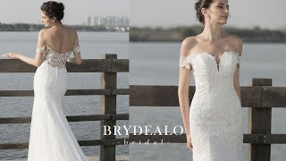 Style 10005 | Off-the-Shoulder Mermaid Lace Long Wedding Dress #BrydealoFactory