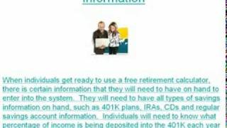 Retirement Planning with a Free Retirement Calculator