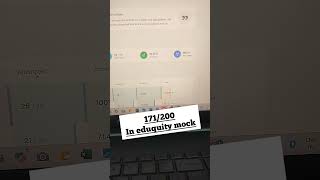 SSC Eduquity Mock 8 marks 171/200 #ssc #ssccgl #eduquity #sscchsl #ssccgl2025 #sscexams #shorts