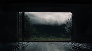 Hiding inside Abandoned Cabin in Mountains | Huge Thunderstorm Rolling in | Full Storm&Rain| 3 HOURS