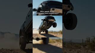 Who needs wings when you have suspension? #Shorts #YouTubeShorts #CarShorts #4x4Shorts  #automobile