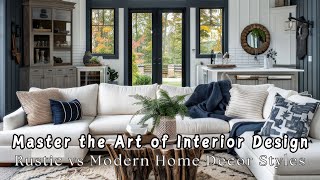Master the Art of Interior Design: Rustic vs Modern Home Decor Styles