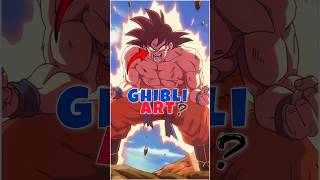 Anime characters in Ghibli style animation! #goku #chichi #naruto #anime #ghibli #ghibliart #luffy