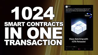 IOTA fits 1,024 Smart Contracts in 1 Tx! Plus - details on the IOTA Hackathon and Nightly wallet.