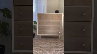 MCM dresser before and after🤩🤍 #furnituremakeover #dressermakeover #refinishedfurniture