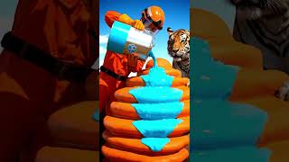 When a Tiger Chose Kindness 🐅🦏❤️ #animalrescue #savannahrescue #RescueShorts #Wildlife #animalrescue