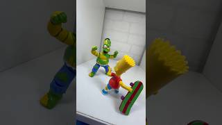 Homer Simpson turns into Hulk🤣 #fyp #thesimpsons #homersimpson #brickaway #actionfigures #simpsons