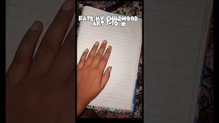 Rate My Childhood Art 😂 | Funny Scenery & Dinosaur Drawing | Try Not To Laugh#shorts #viralvideo