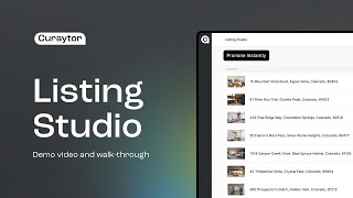 Listing Studio Demo