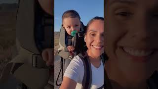 Mountain views are so much better with my baby 🏜️ #momlife #boymom #hiking