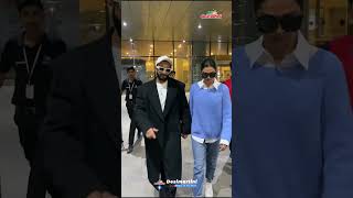 #RanveerSingh and #DeepikaPadukone spotted at airport #bollywood