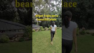 When Yogis see a beautiful place! #funnyshorts #funyoga #yogamemes