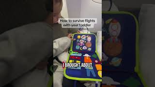 How to survive long flights with your toddler #flyingwithkids #flightideas