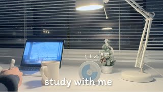 🌃🌔  STUDY WITH ME !  / 1hour / Relaxing Music & Calm Night in Japan