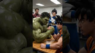 Hulk vs Goku Arm Wrestle 😳 (Who Wins?)