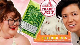 Kristin & Jen Try Every NEW Trader Joe's Item For August (Part 2!) | Kitchen & Jorn