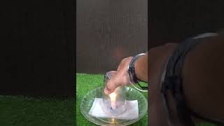 🕯️ candle and glass , tissue paper Experiment 😀 #shorts #trending #youtubeshorts