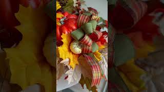 1st time making a fall swag wreath #diy #wreaths #fall #homedecor #holiday