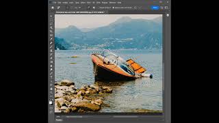How easy to remove the boat in Photoshope#photoshoper #photoshopart #photoshopedits