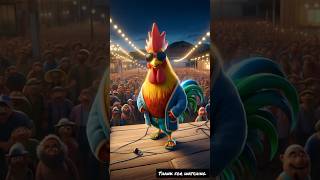 Dancing Rooster Goes Viral! | Murga Bana #funny🐓💃#ViralRooster #IndianVillageStory  #ChickenDance