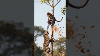 🐒 Monkey Vs Tiger 🐯 | The Most Shocking Jungle Battle Ever! 😱🔥#MonkeyVsTiger #WildActionShorts