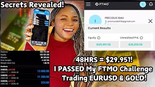 LIVE $29,200 GOLD TRADE ON FTMO! (Watch Me Grow My Account!)