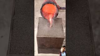 #diy #coppersmith #satisfying #copperingotcasting #woodworking #coppercablescrap #handmade #gold