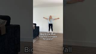 What I did with this big blank wall! #accentwall #diy