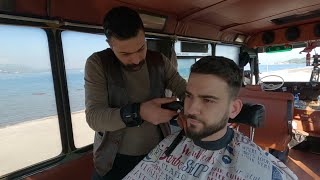 Turkish Barber ASMR: Shave, Relaxation and Minibus Adventure – Nostalgia Barber
