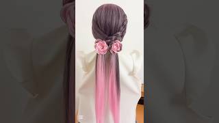 #hairstyle #how #howto #youtubeshorts #fashion #braids #hairideas #pink