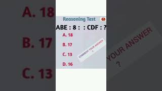 Reasoning Test #comment your answer #Ssc Gd Reasoning Important Questions #gkgsforsscgd #ssc gd