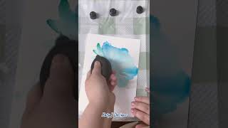 Creating an Alcohol Ink Flower #art #shorts #alcoholink #botanicalpainting