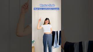 Myntra trousers haul👖#myntrahaul #myntrafinds #haul #trouser #myntra #shortsfeed #shorts