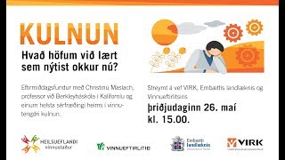 Kulnun – hvað höfum við lært sem nýtist okkur nú?