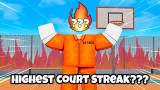 Trying to Get the Highest Court Streak in Roblox Basketball Legends 🔥