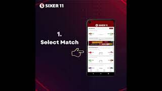 SIXER 11 Fantasy Cricket App #cricketvideo #sports #fantasycricket