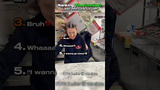 Ranking The Funniest Last Minute Order #shorts #rankingshort