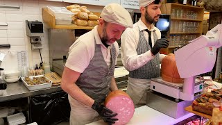 Mortadella in Bologna, Italy. Bologna: a paradise for mortadella lovers!