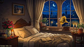 nostalgic summer night in 1950s with calming oldies playing in another room for relaxation