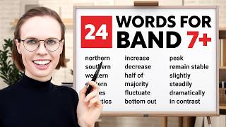 IELTS Academic Writing Vocabulary Task 1 - 24 ESSENTIAL Words for Band 7+