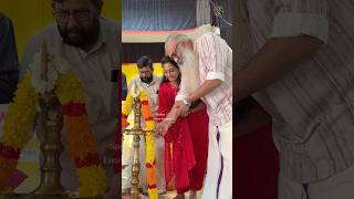 Divya and Murthy sir lighting the lamp with prayers #shortsfeed #shortsviral
