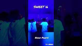 Sweet 16 Neon Party. They where loving the set list 🔥 #arizonadj #djlife #mobiledj #neonparty
