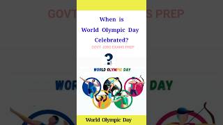 World Olympic Day | Current Affairs Today | Gk Gs | Quiz | Latest News #shorts #ytshorts #news #gk