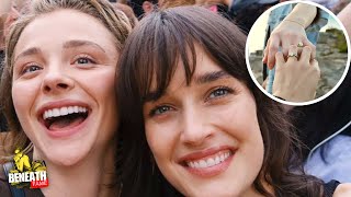Chloe Grace Moretz Marries Kate Harrison in Secret Wedding | Stunning Louis Vuitton Dresses