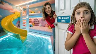 I Actually Built THIS ROOM for My Kids! (Waterslide & Secret Room)