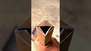 Of the 2 ways to cut a square pipe's hollow, the latter is the logical way