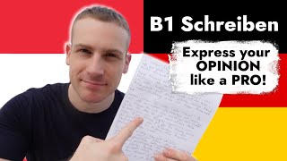 GERMAN B1🔑 Exam WRITING GUIDE - Deutsch Goethe B1 Schreiben