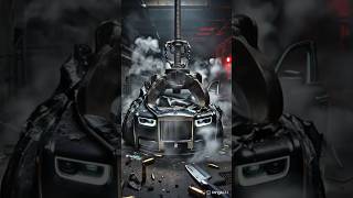 Rolls Royce Crushed By Giant Mechanical Claw - You Wont Believe What Happens 😱 #shorts @BrainBit0