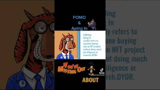 FOMO & Aping In #nft #blockchaintechnology #web3 #daos #dapps # fomo #apein #smartcontract